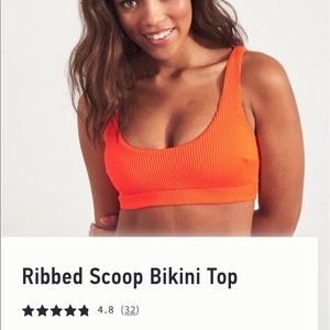 hollister ribbed scoop bikini